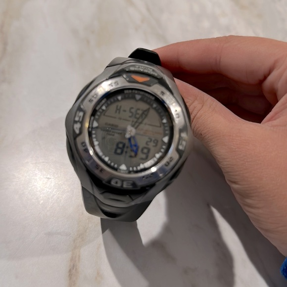 Casio SPF 60 Sea-Pathfinder twin sensor LCD watch alti baro depth meter - Picture 1 of 2